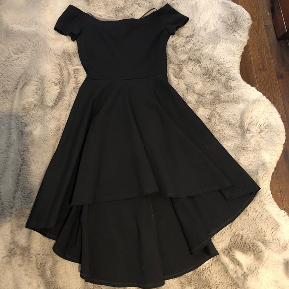 Black High-Low Semi Dress - Picture 4 of 6